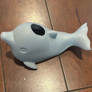Gray Dolphin Safety Bath Spout Cover